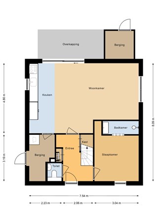 Floorplan - Zeedijk 24-538, 4504 PN Nieuwvliet